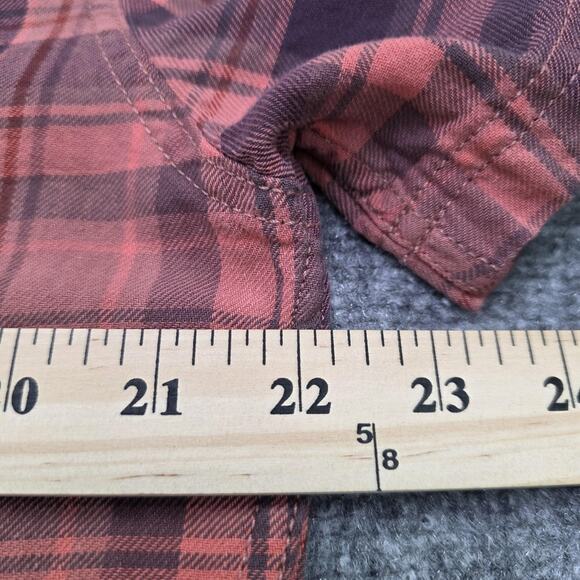 Grayers Clothiers Shirt Mens Medium Red Gray Plaid Short Sleeve Cotton Casual - Picture 6 of 15
